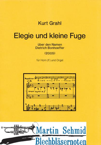 Artikelbild 1 des Artikels “Elegie und kleine Fuge über den Namen Dietrich Bonhoeffer (Hr in F) “