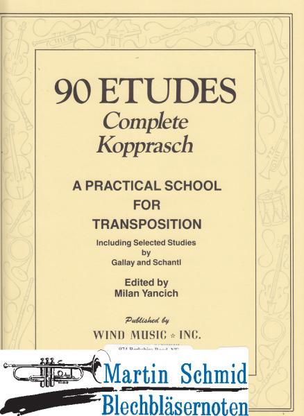 Product image 1 of the product “90 Etüden (Kopprasch Original und komplett + Gallay) ”