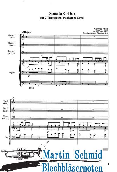 Product image of the product “Sonata C-Dur (2Trompeten.Pauken.Orgel) ”