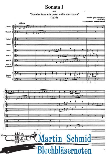 Product image of the product “Sonate Nr.1 C-Dur (2Trp.2Vl.4Vla.Bc) ”