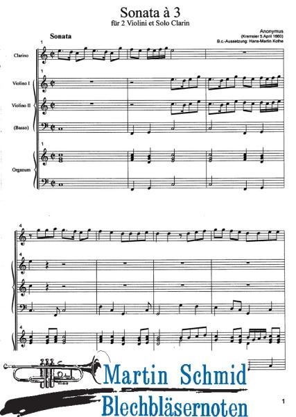 Product image of the product “Sonata à 3 (Trp.2Vl.Bc.) ”