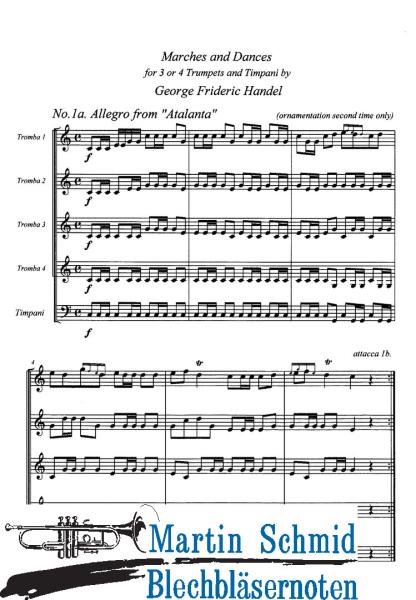 Product image of the product “Marches & Dances (3 oder 4 Trompeten.Pauken) ”