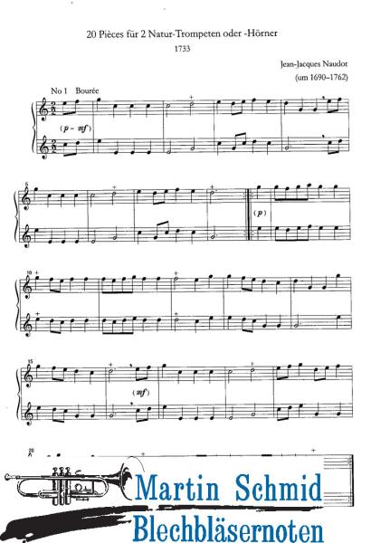 Product image of the product “20 Stücke (2Trompeten/2Hörner) (Alta Musica) ”