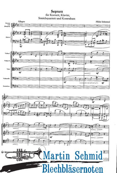 Artikelbild des Artikels “Septett (Kornett.2Vl.Vla.Vlc.Kb.Klavier) (Edward Tarr Collection) “