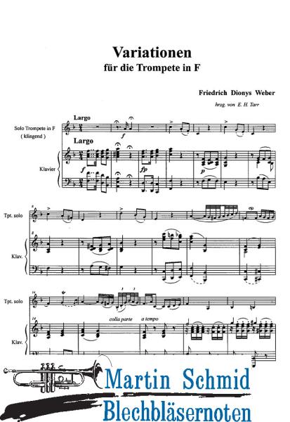 Product image of the product “Variationen für die Trompete in F (Edward Tarr Collection) ”