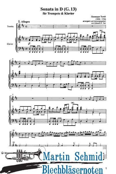 Artikelbild des Artikels “Sonata in D-Dur (G.13) (Edward Tarr Collection) “