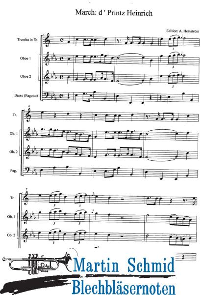 Product image of the product “Fünf Märsche für Trompete und Oboenensemble (Edward Tarr Collection) ”