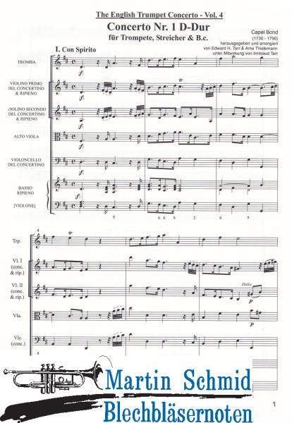 Product image of the product “Concerto I in D-Dur (Trompete.Streicher.Bc) (Edward Tarr Collection) ”