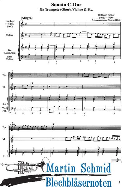 Artikelbild des Artikels “Sonata C-Dur (Trompete/Oboe.Vl.Bc) “