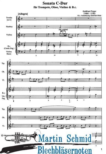 Artikelbild des Artikels “Sonata C-Dur (Trompete.Oboe.Vl.Bc) “