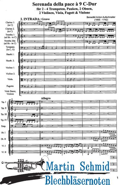 Product image of the product “Serenada della pace à 9 C-Dur ”