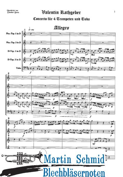 Product image of the product “Concerto (4Trompeten.Tuba) ”