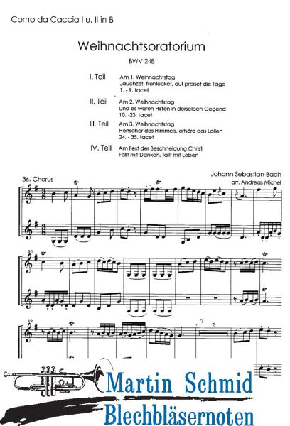 Artikelbild des Artikels “Weihnachtsoratorium Corno da Caccia I+II in B “