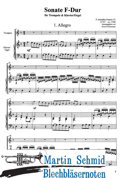 Product image of the product “Sonate F-Dur (Trompete in Bb/C oder Corno da caccia) ”