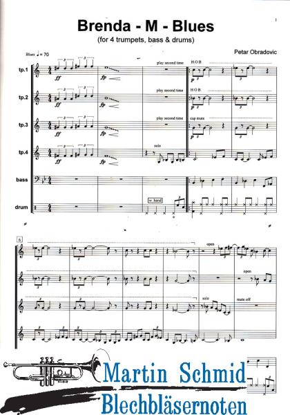 Product image of the product “Brenda - M - Blues (4trumpets.bass.drums) ”