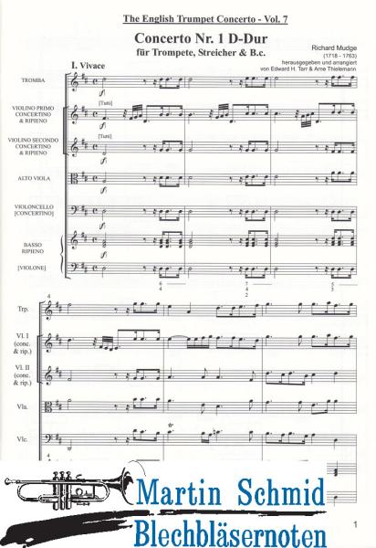 Product image of the product “Concerto Nr.1 D-Dur (Edward Tarr Collection) ”