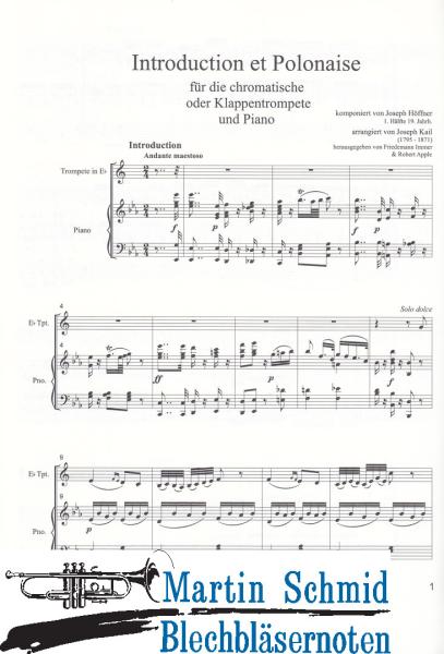 Product image of the product “Introduction et Polonaise für die chromatische oder Klappentrompete (Immer Klappentrompete) ”