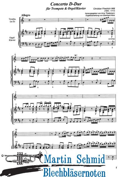Product image of the product “Concerto D-Dur (Collection Arne Thielemann) ”