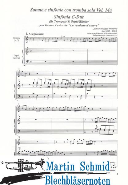 Artikelbild des Artikels “Sinfonia C-Dur (Trompete.Orgel/Klavier) (Sonate e sinfonie con tromba sola) (Collection Arne Thielemann) “