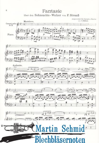 Artikelbild des Artikels “Fantasie über der Sehnsuchtswalzer von F.Strauss (Historic Brass Edition) “