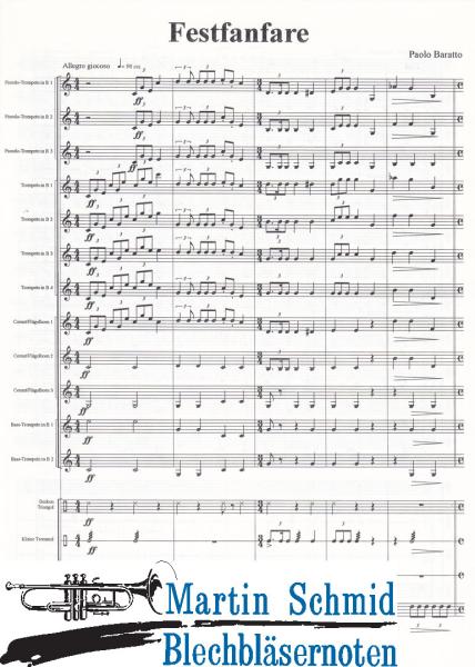 Artikelbild des Artikels “Festfanfare (12Trp.Sz(4Spieler) (Restposten 50%) “