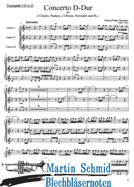 Product image 3 of the product “Concerto D-Dur (3Trp.Pk) ”