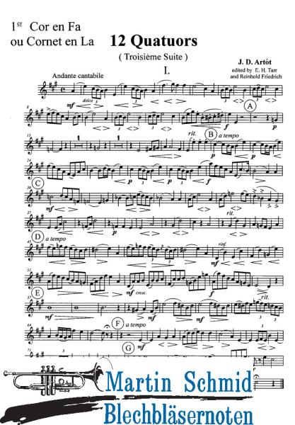 Product image 3 of the product “12 Quartette 3.Suite (Edward Tarr Collection) ”