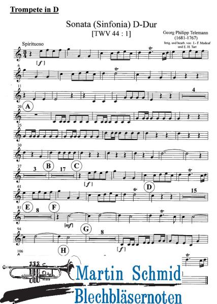 Artikelbild 3 des Artikels “Sonate (Sinfonia) in D-Dur (Edward Tarr Collection) “