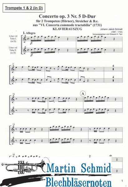 Product image 3 of the product “Concerto D-Dur op.3 Nr.5 (Edward Tarr Collection) ”