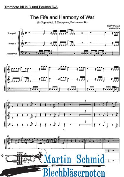 Artikelbild 3 des Artikels “The Fife and all the Harmony of War (Alt.2Trp.Pauken.Bc) “