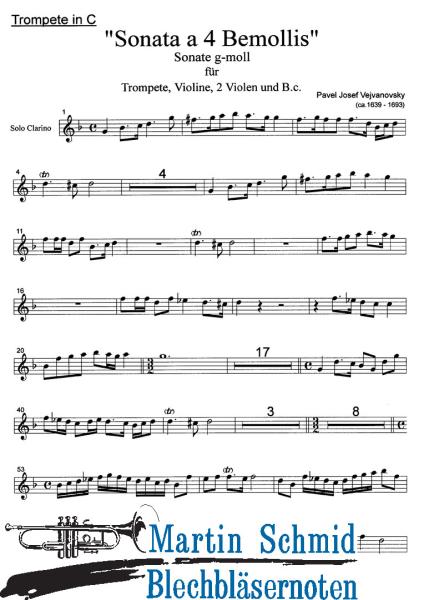 Product image 3 of the product “Sonate g-moll (Trompete.Violine.2Violen.Bc) ”