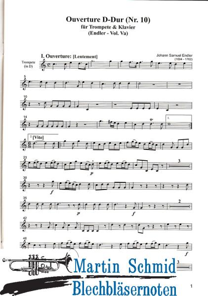 Product image 3 of the product “Overture D-Dur Nr.10 (Endler Vol.V a) ”