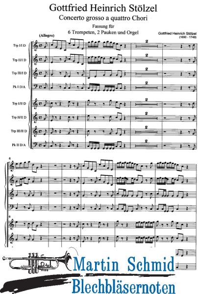 Artikelbild 3 des Artikels “Concerto grosso à 4 chori D-Dur (6 Trompeten, 2 Pauken und Orgel; 5 Trompeten, Pauke und Orgel) “