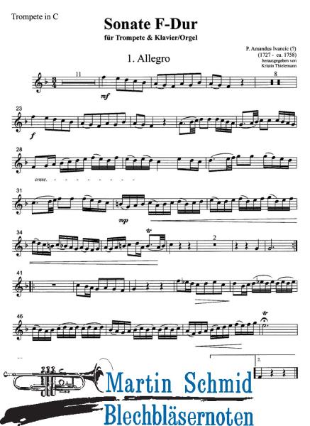 Product image 3 of the product “Sonate F-Dur (Trompete in Bb/C oder Corno da caccia) ”