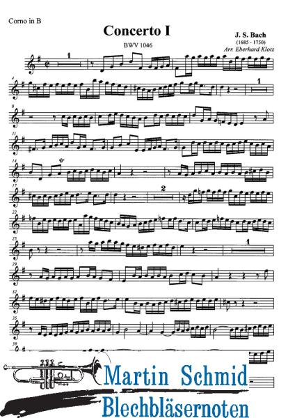 Product image 3 of the product “Concerto I BWV 1046 für Corno da Caccia oder Zink ”