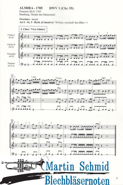 Product image 3 of the product “Vollständiges Trompetenrepertoire Band 1 - Opern/Operas (Trompeten in D notiert + Paukenstimme) (Edward Tarr Collection) ”